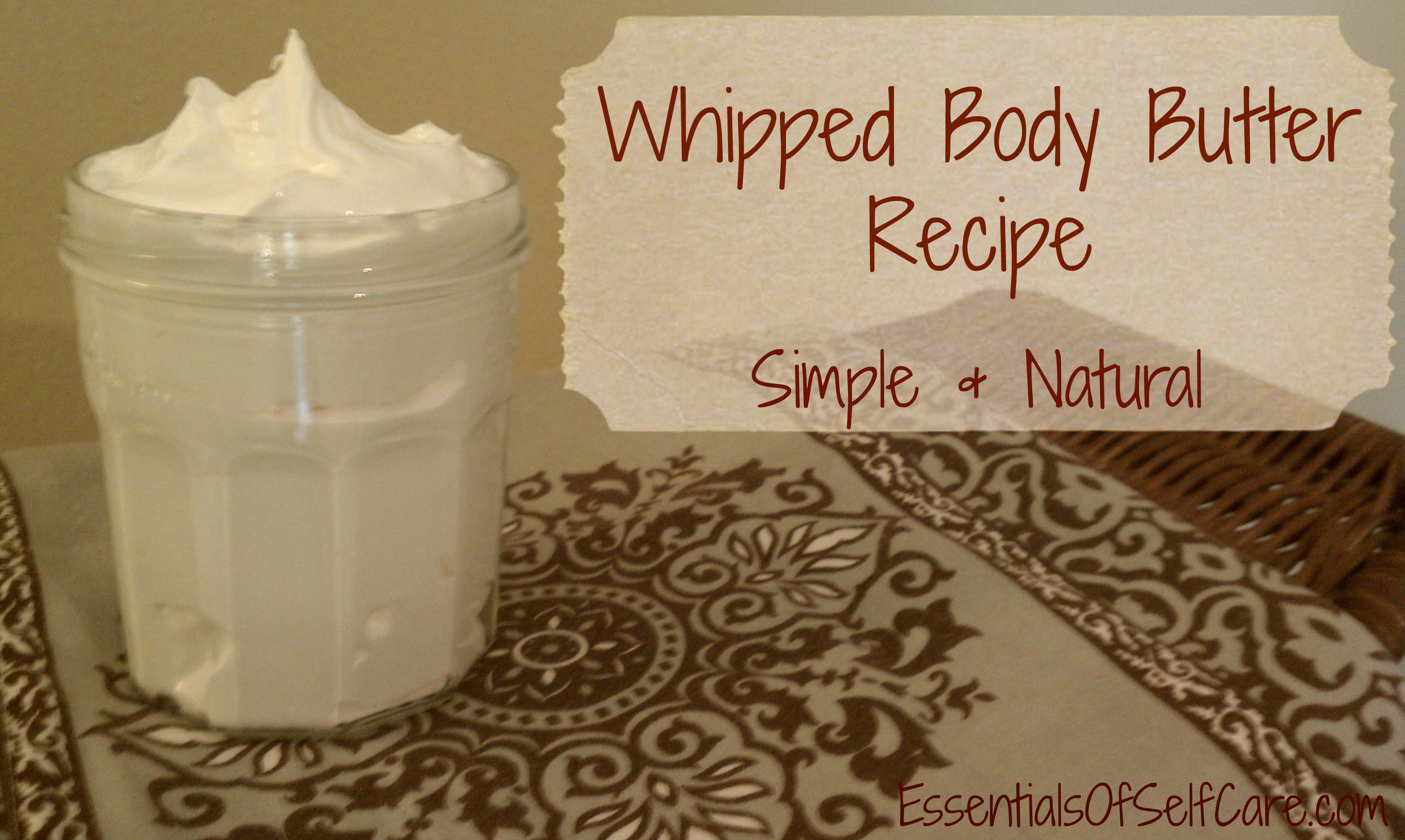Whipped Body Butter Recipe – Simple & Natural