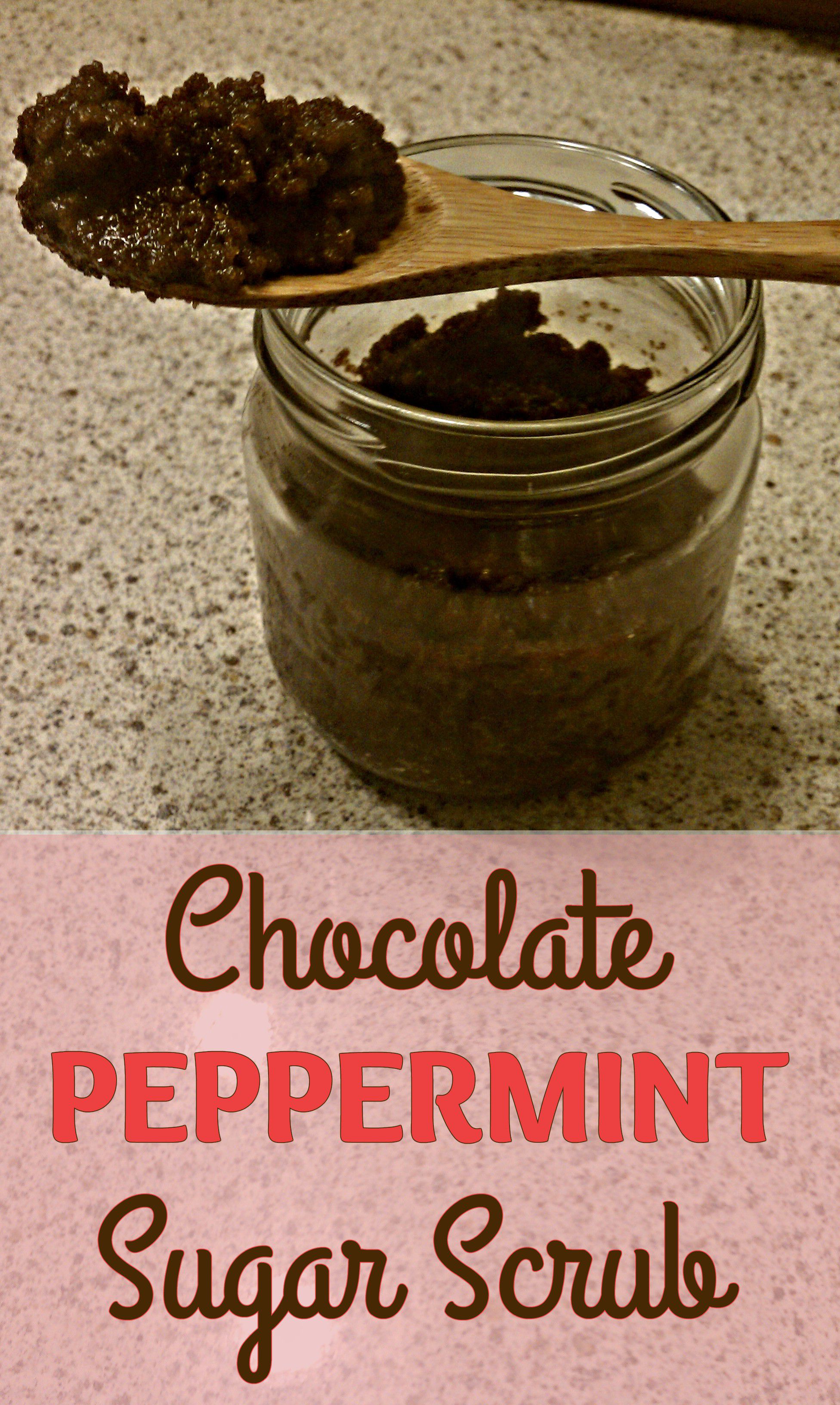 Chocolate Peppermint Sugar Scrub (DIY)