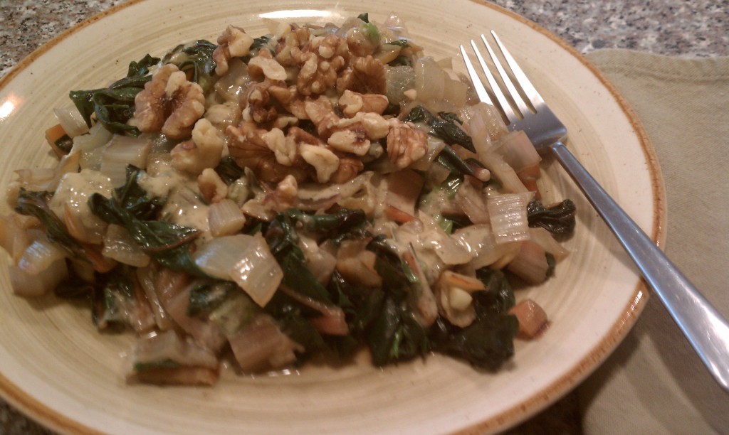 Sauteed Swiss Chard With Toasted Walnuts Recipe