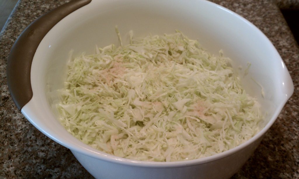 Fermented Sauerkraut Recipe-Shredded Cabbage