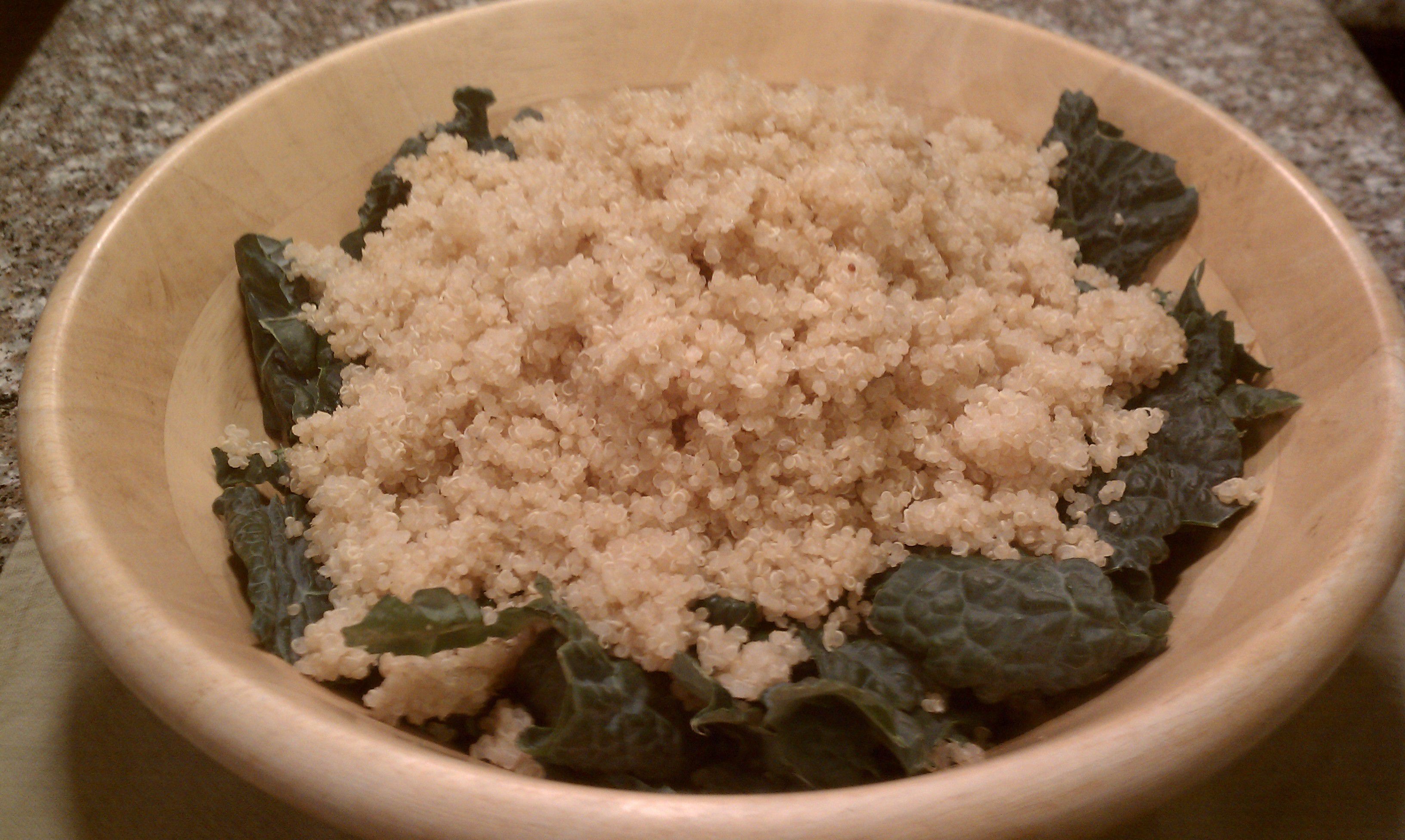 Warm Roasted Butternut Squash Quinoa Kale Salad-Quinoa