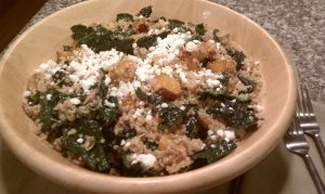 Warm Roasted Butternut Squash Quinoa Kale Salad-Recipe