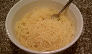 The Best Way to Cook Spaghetti Squash-Strands